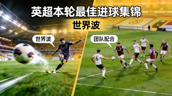 英超本轮最佳进球集锦，世界波与团队配合精彩呈现